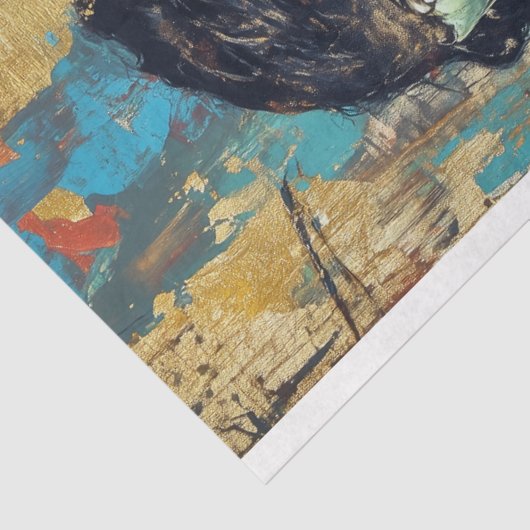 Bruidspaar Bruid van Frankenstein Decoupage Tissuepapier (Detail)