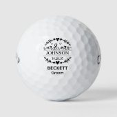 Bruidspaar Golfballen (Voorkant)