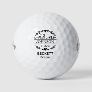 Bruidspaar Golfballen