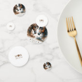 Bruidspaar Monogram Bruine Paarden Confetti (Groep)