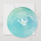 Bruidspaar shower met strandthema kaart (Achterkant)