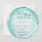 Bruidspaar shower met strandthema kaart (Voorkant)
