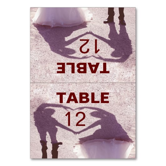 Bruidspaar Silhouet Hart in Zand Bruiloft Kaart (Voorkant)