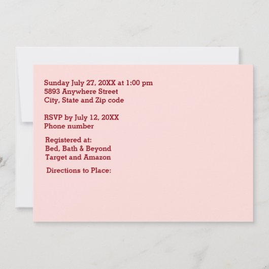 Bruidspaar Silhouet Hart in Zand Bruiloft Kaart (Achterkant)