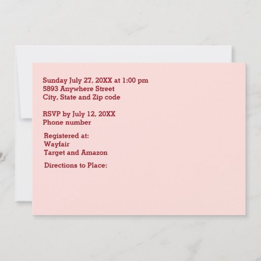 Bruidspaar Silhouet Hart in Zand Bruiloft Save The Date (Achterkant)