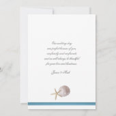 Bruidspaar Strand Schoonheden Bedankt (Achterkant)