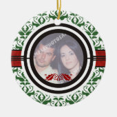 Bruidspaar's 1st Christmas Custom Ornament (Voorkant)