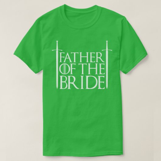 Bruidspapa Feest Label Bruidsjurk Bruiloft T-shirt (Design voorkant)