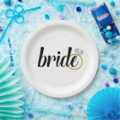 Bruidspapier Borden voor Verloving of Vrijgezellen Papieren Bordje (Feest)
