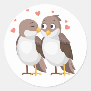 Bruidsparen Bruiloft, Bruidsuitnodiging, Verloving Ronde Sticker