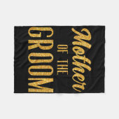 Bruidspartij groep moeder van de bruidegom  fleece deken (Voorkant (Horizontaal))