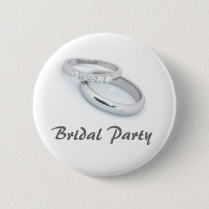 bruidspartij ronde button 5,7 cm