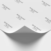 Bruidsploeg bruidsmeisje voeg naam toe vrijgezelle cadeaupapier (Hoek)