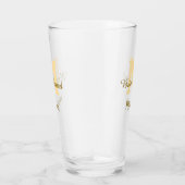Bruidsploeg monogram gouden bruidsdouche eenvoudig glas (Rechts)