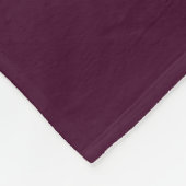 Bruidsploeg naam monogram bruidsmeisje mauve fleece deken (Hoek)