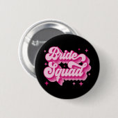 Bruidsploeg Retro Bruiloft Bruidsfeest Jonggezelle Ronde Button 5,7 Cm (Voorkant /achterkant)