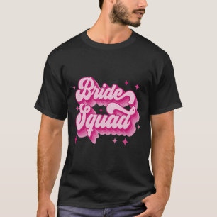 Bruidsploeg Retro Bruiloft Bruidsfeest Jonggezelle T-shirt