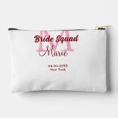 Bruidsploeg voeg naam monogram bruidsmeisje roze d etui (Achterkant)