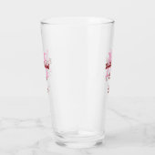 Bruidsploeg voeg naam monogram bruidsmeisje roze d glas (Rechts)