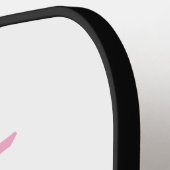 Bruidsploeg voeg naam monogram bruidsmeisje roze d pickleball paddle (Links Detail)