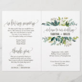 Bruidsprogramma met Geplooid Loofwerk (Voorkant)