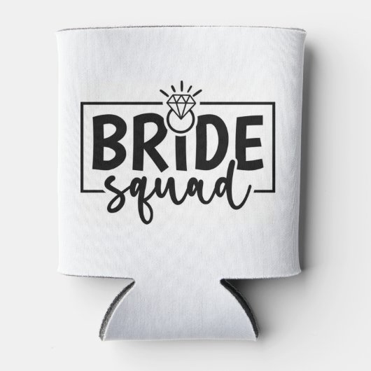 BRUIDSquad – Diamond Ring Crew Embleem Blikjeskoeler (Voorkant)