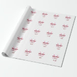 Bruidsquadron naam monogram bruidsmeisje roze datu cadeaupapier<br><div class="desc">Mooie ontwerp</div>