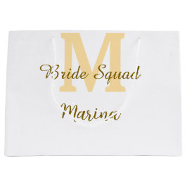 Bruidsquadronogram gouden bruiloftsdouche simpel  groot cadeauzakje