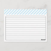 Bruidsrecept Kaart - Blauw (Achterkant)