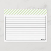 Bruidsrecept Kaart - Groen (Achterkant)