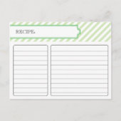 Bruidsrecept Kaart - Groen (Voorkant)