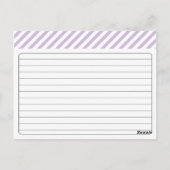 Bruidsrecept Kaart - Paarse (Achterkant)