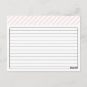 Bruidsrecept Kaart - Roze (Achterkant)