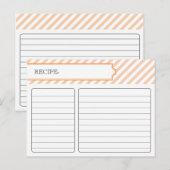 Bruidsrecept Kaart - Sinaasappel (Voorkant / Achterkant)