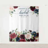 Bruidsreport Bruinrode Bruiloft Backdrop Fotocabin Wandkleed (Voorkant)