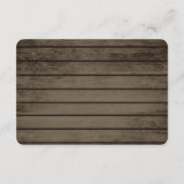 Bruidsrespons met Baby's Breath en Lavendel RSVP Kaartje (Achterkant)