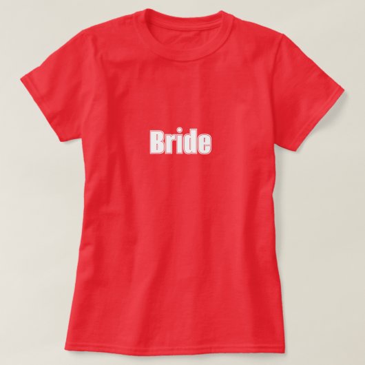 Bruidsrood T-shirt (Design voorkant)