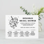 Bruidsroute Bachelorette Rock-n-Roll Heart Kaart (Staand voorkant)