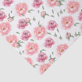 Bruidsroze waterverf pioenrozen   tissuepapier (Detail)