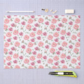 Bruidsroze waterverf pioenrozen   tissuepapier (Craft)