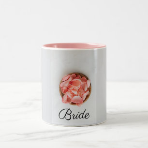 Bruidsrozen Bloemen Tweekleurige Koffiemok