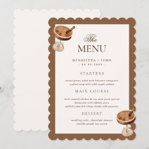 Bruidssalon Menukaart voor Coffee Cocktail Espress Kaart