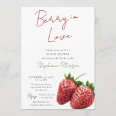 Bruidssalon Uitnodiging Template Berry In Love (Voorkant)