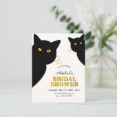 Bruidssalon voor zwarte katten kaart (Staand voorkant)