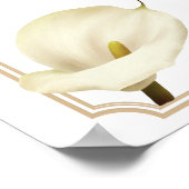 Bruidssalon Welkomstbord Calla Lily Groene Thee Poster (Hoek)