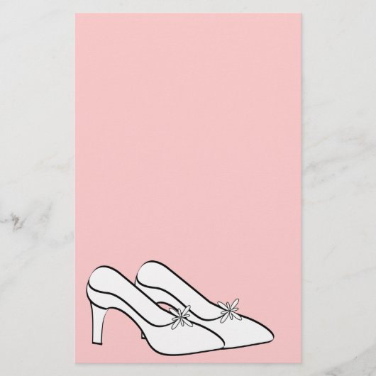 Bruidsschoenen Bruids Stationery Briefpapier (Voorkant)