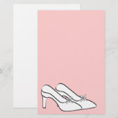 Bruidsschoenen Bruids Stationery Briefpapier (Voorkant / Achterkant)