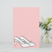 Bruidsschoenen Bruids Stationery Briefpapier (Staand voorkant)