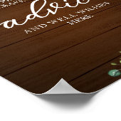 Bruidsshower Adviesbord met Groene Zonnebloemen Poster (Hoek)