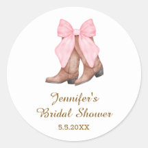 bruidsshower cowgirl laarzen met strik western 